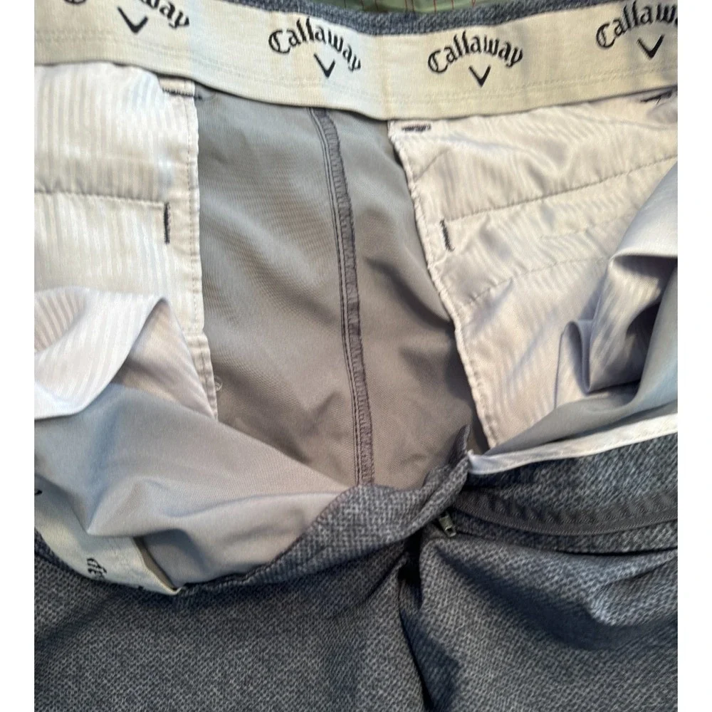 Callaway Golf Performance Golf Shorts Stretch Waistband Gray Men's Size 40 - Picture 5 of 6